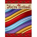 8 FIESTA SERAPE INVITATIONS