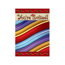 8 FIESTA SERAPE INVITATIONS