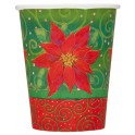 12 CMAS POINSETTIA 9 OZ CUPS
