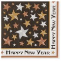 24 NEW YRS STARS LUNCH NAPKINS