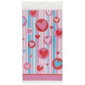 SIMPLY HEARTS PLSTC TABLECOVER