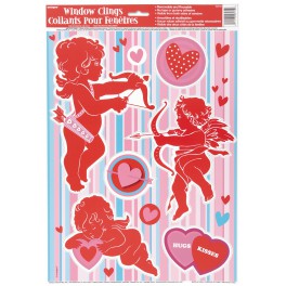 SIMPLY HRTS CUPID WINDW CLINGS
