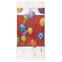 BDAY BALLOONS TABLECOVER PLSTC