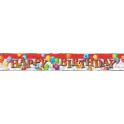 BDAY BALLOONS FOIL BANNER 12FT