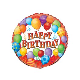 18" BULK BIRTHDY BALLOONS FOIL