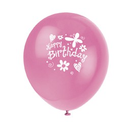 8 12" CUTE BIRTHDAY BLLNS 1S