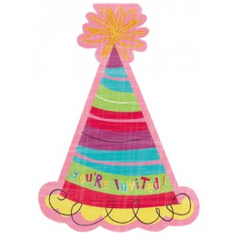 12 PARTY GIRL INVITATIONS