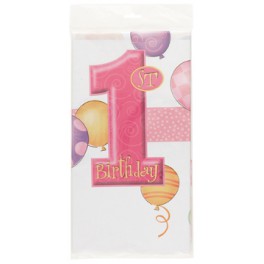 First Birthday Balloons table cover