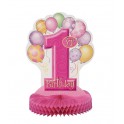 14"FRST BDAY PNK HNYCMB CNTRPC