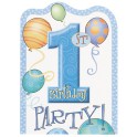 First Birthday Balloons invitations