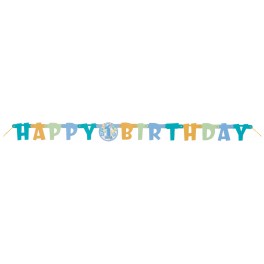 First Birthday Balloons jointed banner