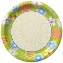 8 FAB FLOWERS 10 1/2" PLATES