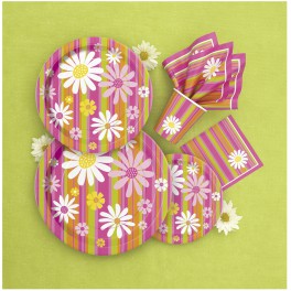 8 DAISY STRIPE 9" PLATES