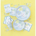 8 BABY BLUE STITCHNG 9" PLATES