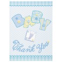 8 BABY BLUE STITCHNG THANK YOU