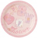 8 BABY PINK STITCHING 7" PLATE