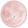 8 BABY PINK STITCHING 7" PLATE