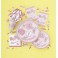 8 BABY PINK STITCHING 9" PLATE