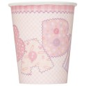 8 BABY PINK STITCHNG 9 OZ CUPS