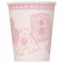 8 BABY PINK STITCHNG 9 OZ CUPS