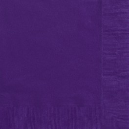 20 DEEP PURPLE LUNCH NAPKINS