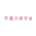 BBY PINK STITCH CLOTHSLNE BNNR