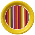 8 HOT STRIPE 7" PLATES