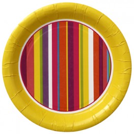 8 HOT STRIPE 7" PLATES