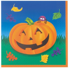 16 PUMPKIN STEPS LUNCH NAPKINS