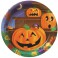 8 PUMPKIN STEPS 7" PLATES