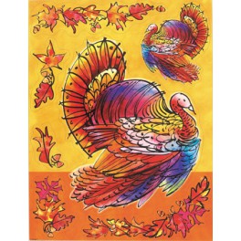 CLASSIC TURKEY WINDW CLING SHT