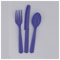 24 ASST CUTLERY DEEP PURPLE