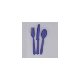 24 ASST CUTLERY DEEP PURPLE