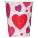 8 HEARTS-A-WHIRL 9OZ CUPS