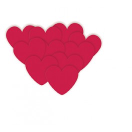 10 MINI RED HEART CUTOUTS 5"