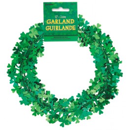 SHAMROCK WIRE GARLAND 12FT