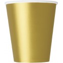 8 GOLD 9OZ CUPS