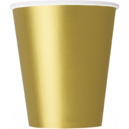 8 GOLD 9OZ CUPS