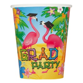 8 GRAD FLAMINGOS 9OZ CUPS