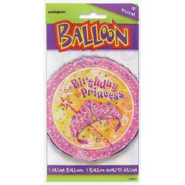 18" PKG PRETTY PRINCESS FL BLN