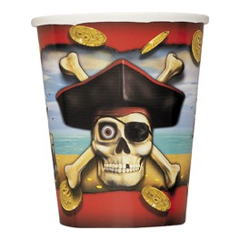 8 PIRATE BOUNTY 9 OZ CUPS