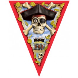 PIRATE BOUNTY FLAG BANNER 12FT
