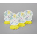 4 BBY PASTL STITCH 6" HONYCOMB