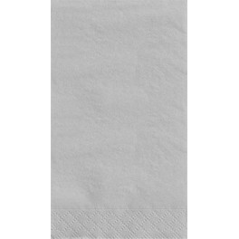 20 SILVER GUEST NAPKINS