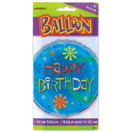 18" PKG STELLAR BDAY FOIL BLLN