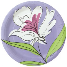 8 FLOWERS WHIMSY 7" PLATES