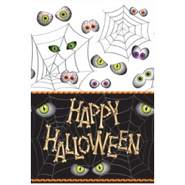 HLLWN BONES TABLECOVER PLASTIC