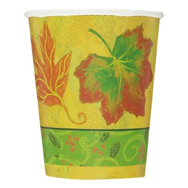 8 LOVELY LEAVES 9OZ CUPS