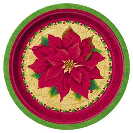 8 CLASSIC POINSETTIA 7" PLATES