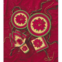 8 CLASSIC POINSETTIA 9" PLATES